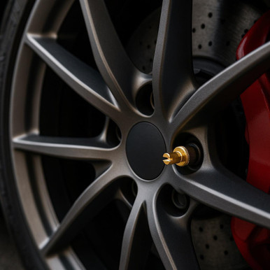 24K Gold Plated Tire Valve Caps
